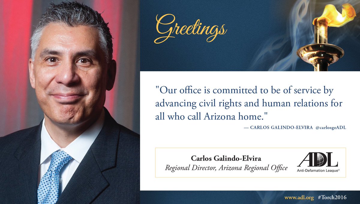 carlosgeADL's tweet photo. Honored 2 serve and represent @ADLArizona. Thankful 4 great #community support 4 #Torch2016. @ADL_National @BCBSAZ @SRPconnect https://t.co/6XiCA7r0TR