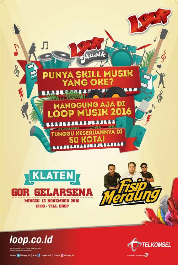 loop_slo's tweet photo. Yuk yg mau nonton FISIP MERAUNG jangan lupa tgl 13 Nov 16 hanya di GOR GWlarsena Klaten, gratisssss @fisipmeraung #fisipmeraung https://t.co/FvsujtAUd5