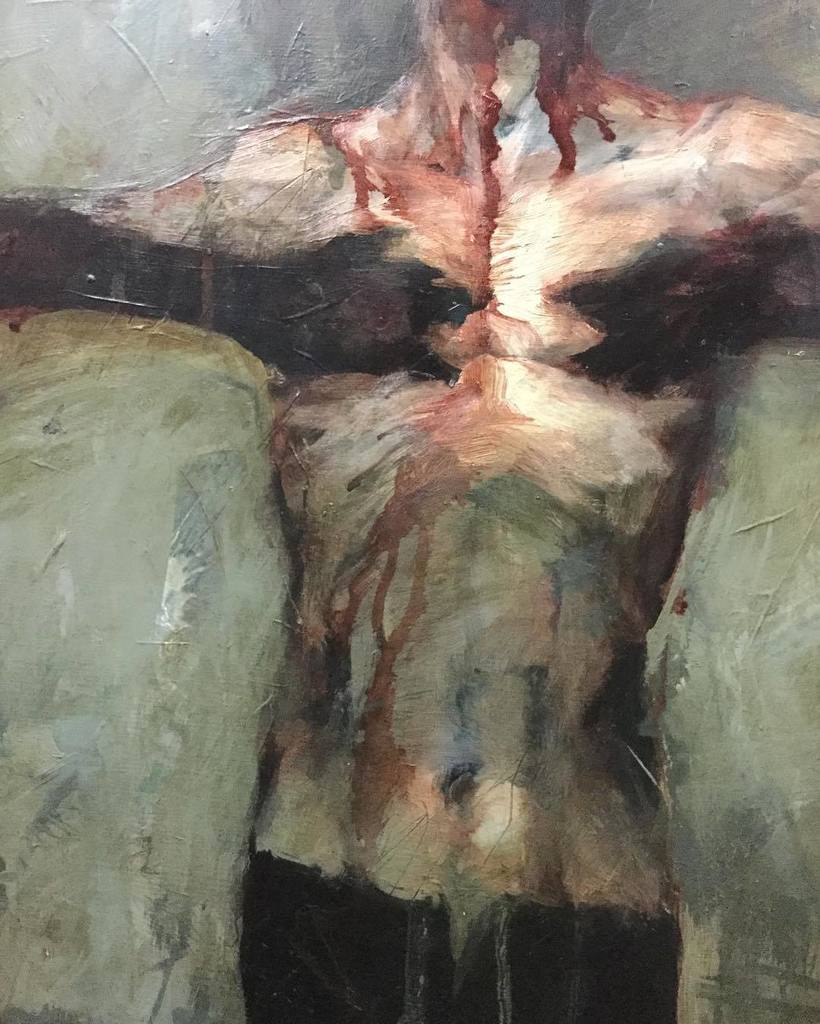 mhendricksonart's tweet photo. Throwback oil. #oilpainting #illustration #figurative #painting #neverfinished #markhendrickson https://t.co/Nd9OP7dLoR