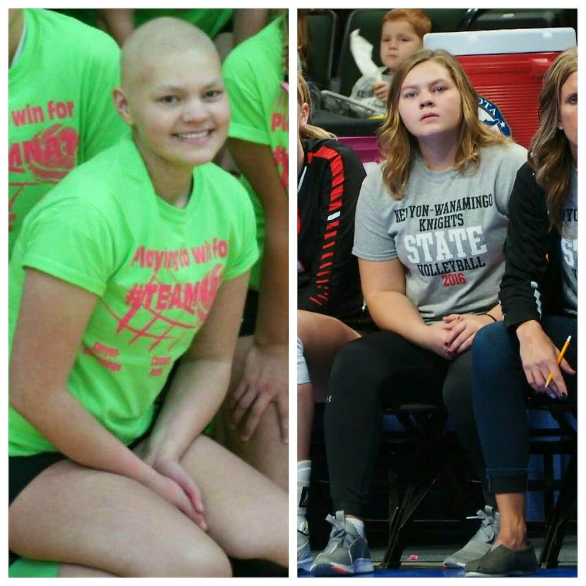 2 years ago I wrote about Kenyon-Wanamingo's Natalie Hildebrandt, then fighting cancer. Today she's on the bench as Knights manager. #hero