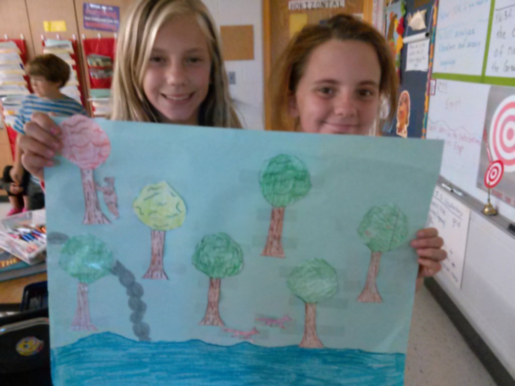 teachlab417's tweet photo. Pax art by Micah and Paige. They created their version of the setting...and added a bear. Lol #PaxSlowChat #GRAPaxChat #GRAPax https://t.co/ZUrgWZouhq