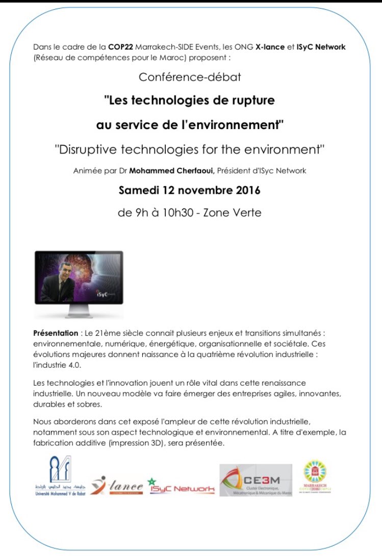 weact_cop22's tweet photo. Samedi 12 a la salle de conf. DRAA https://t.co/rEbLvRXkzi