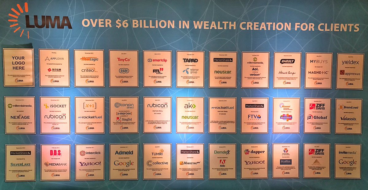 dougpepper's tweet photo. .@LUMA_partners doing well for their clients #dms16 https://t.co/b5sh8zQWIg