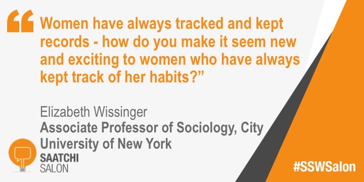 .<a href="/betsywiss/">Elizabeth Wissinger</a> raises a great question around women and technology. #SSWSalon #SSWomenWellTech #quote