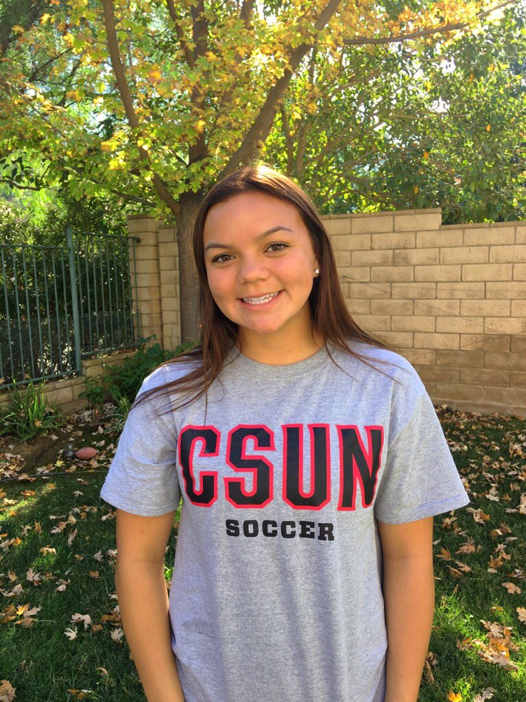 MarissaFroio's tweet photo. Beyond excited to announce I have verbally committed to play D1 soccer at CSUN, thank you to everyone who's supported me. Go Matadors!❤️⚽️ https://t.co/sZT7NlOqfd