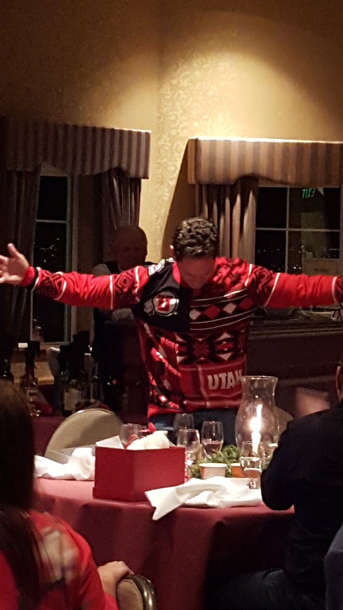 ANSinsights's tweet photo. #TBT the 2015 ANS #ChristmasParty when we gave Jerry the perfect #UglySweater. #ANames #InsideANS #Christmas2015 https://t.co/Jgy2vIV2ka