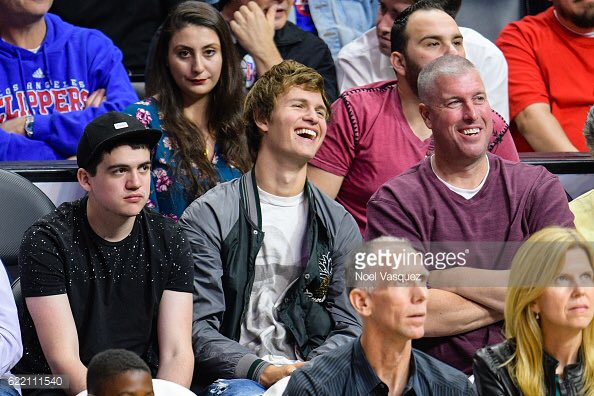 ElgortUpdate's tweet photo. Ansel at the Los Angeles Clippers game in LA last night! #2 (November 9, 2016) https://t.co/N14s2IBqLw