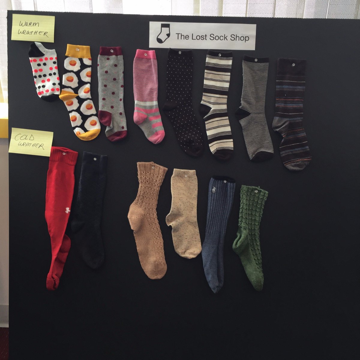 imprivatadesign's tweet photo. Our fav #WorldUsabilityDay activity was "The Lost Sock Shop"! Ask a dozen people to organize information and you get 12 different answers! https://t.co/r0rX5tZ15L