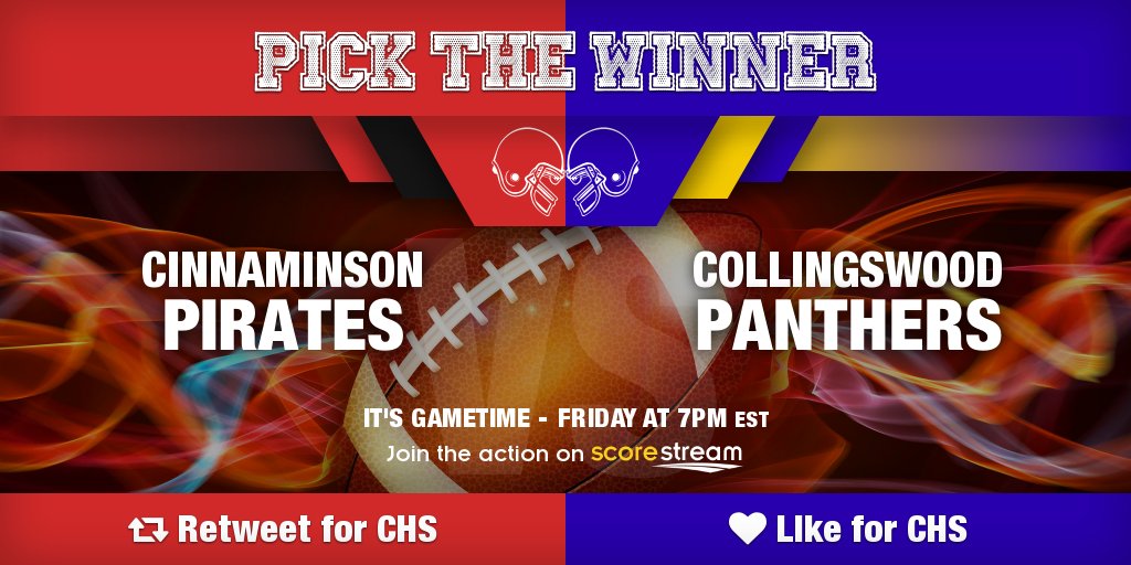 ScoreStreamNE's tweet photo. Who wins??
Retweet for Cinnaminson (@CinnAthletics)
Like for Collingswood
Get the app 🏈 https://t.co/XM7UbN0V5T https://t.co/eAAu57roAm