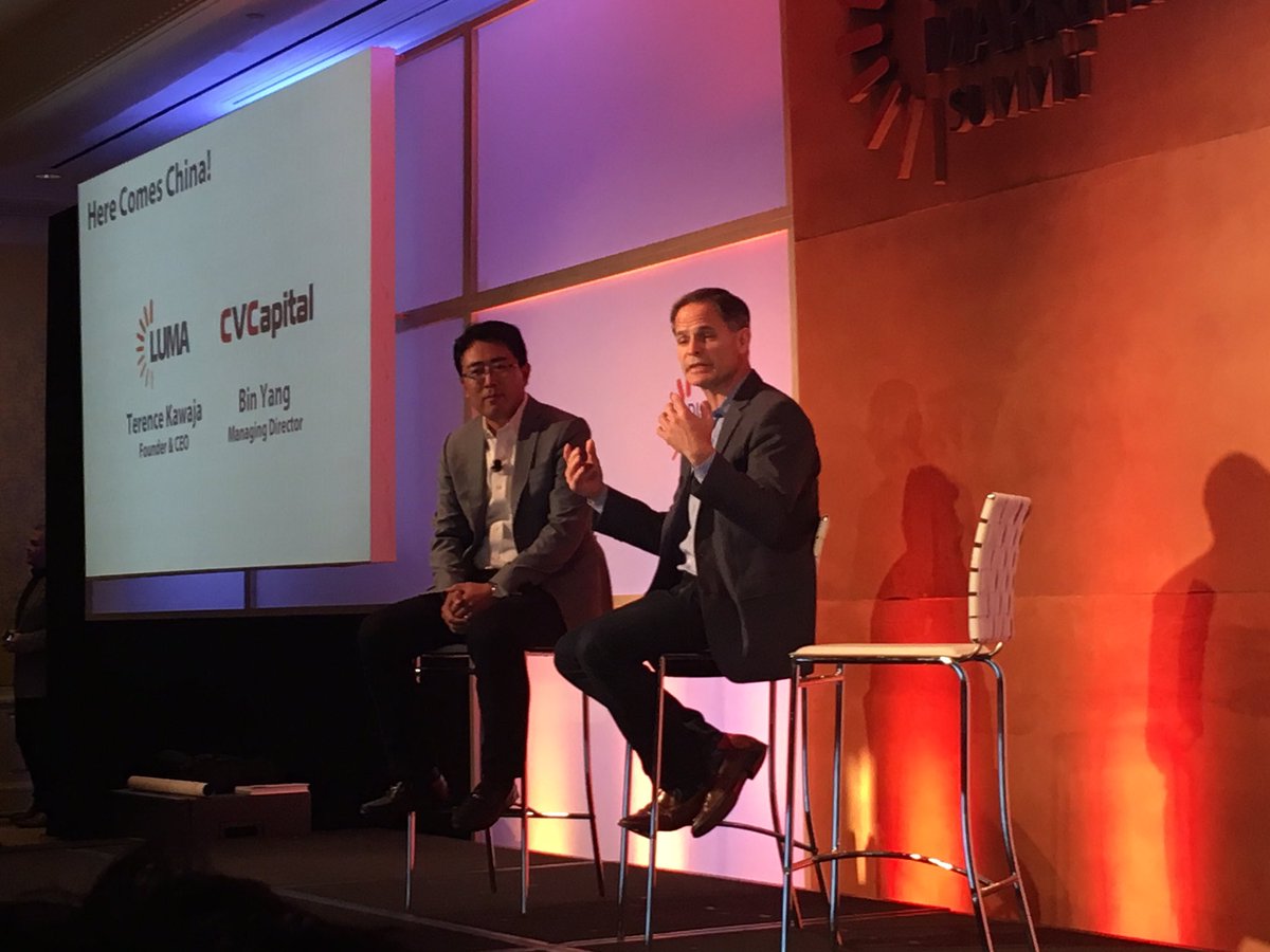 LUMA_partners's tweet photo. Fireside chat with @tkawaja and Bin Yang of CV Capital at #DMS16 https://t.co/snJP8iS58q