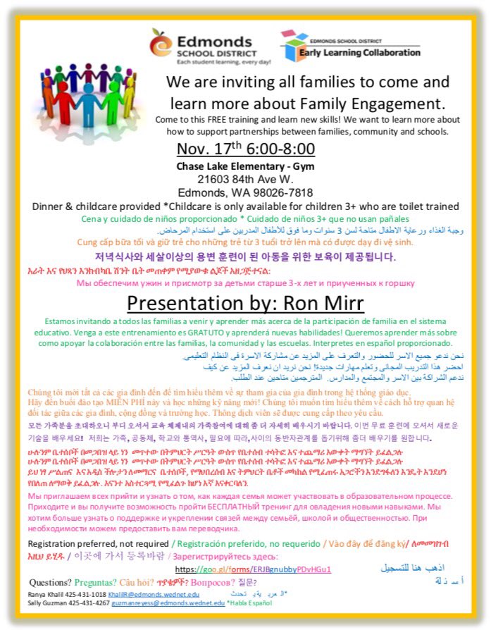 SallyGuzman's tweet photo. #edmondswa #brierwa #lynnwoodwa #mountlaketerracewa #alderwoodwa #edmondsschooldistrict #familyengagement #ronmirr https://t.co/sXtA8tu75d