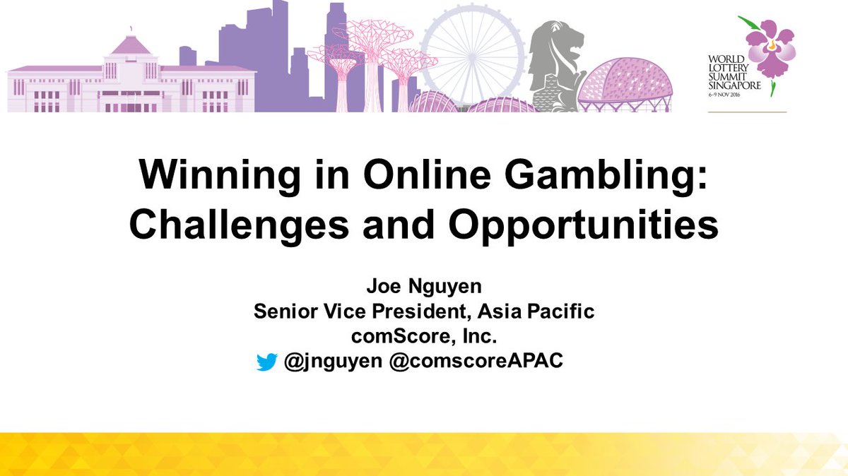 ComscoreAPAC's tweet photo. Download: "Winning in Online Gambling - Challenges and Opportunities" by our SVP APAC @jnguyen https://t.co/k4gSunVVO5 #WLS2016 https://t.co/WBLTvumDK7