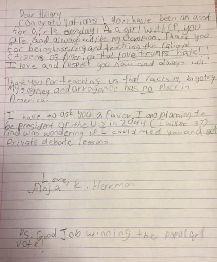 kuderickwrites's tweet photo. Powerful words from Anja, a 5th grader with cerebral palsy and the 52nd President of the United States! Please share. #AnjaNation https://t.co/kTSeZmPAUX