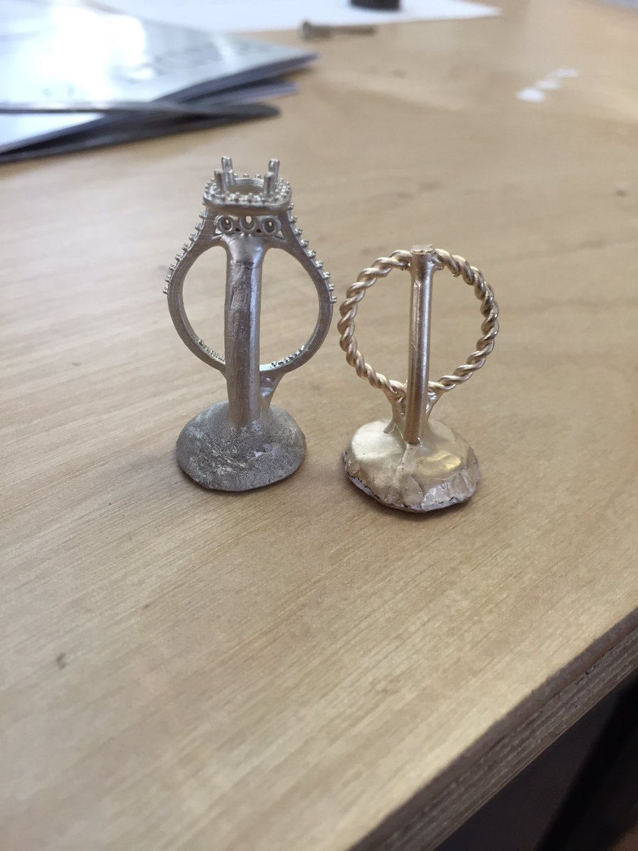 reddoordist's tweet image. Casting made easy with #B9Creator #gold #b9c #diamond #engagementrings #14kgold #3Dprinter #resin #cad #cam #jewelry #rings #designer #wow