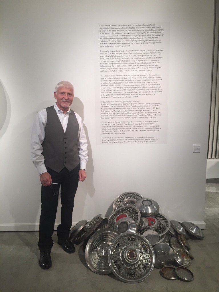 Mary Persico Ihm Don T Miss The Amazing Hubcap Art Exhibit At The Mu Mahady Gallery The Brainchild Of Ken Marquis Local Businessman T Co Erm5h9tzws