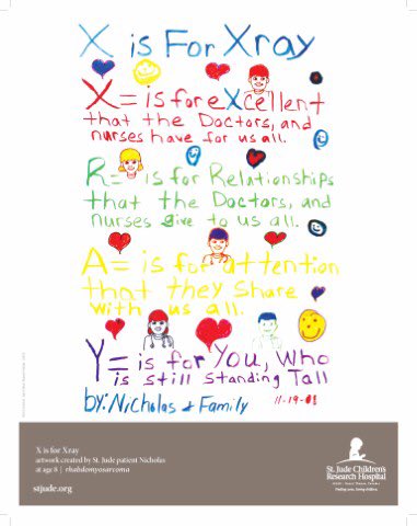 MaristUTD's tweet photo. X is for X-ray... #MaristLovesStJude 💛 https://t.co/QL0tdXSyHh