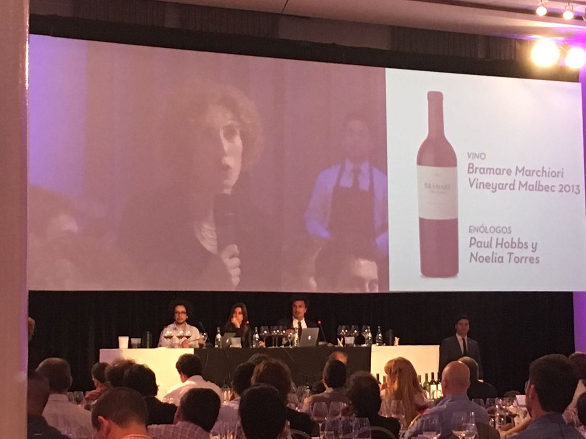 Presentando #Bramare #MarchioriVineyard #Malbec #2013 en la  Premium Tasting