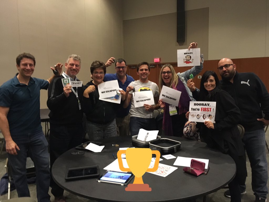 First team to break out with 33 mins to spare!!! Congrats team! Woo hoo!! #BIT16 #NotAtBIT16