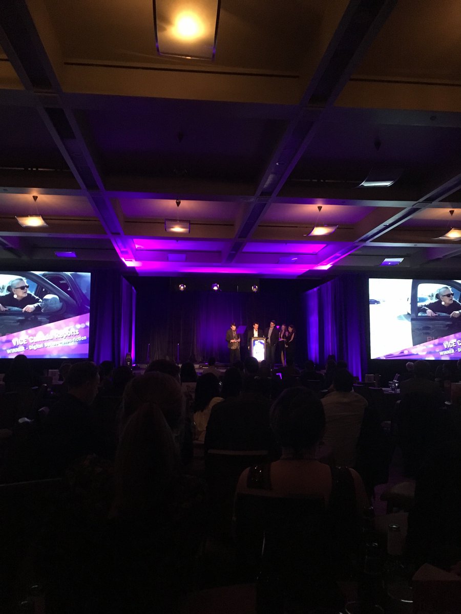 The winner of the best Digital Series-Nonfiction is... <a href="/vicecanada/">VICE Canada</a> for VICE Canada Reports! Congrats on your #DigiAwards! #nextMEDIA16