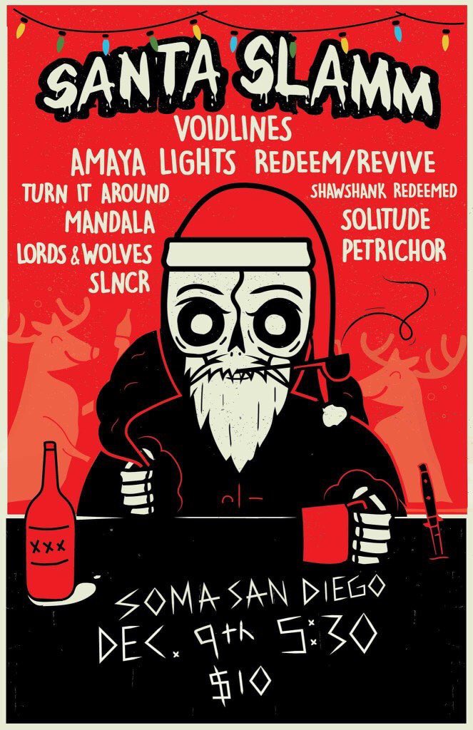 AldoRevive's tweet image. Announced today! @RedeemRevive will be back in San Diego on Dec 9th @ SOMA w/ @Voidlines @slncrband @amayalights Stoked to play my hometown!