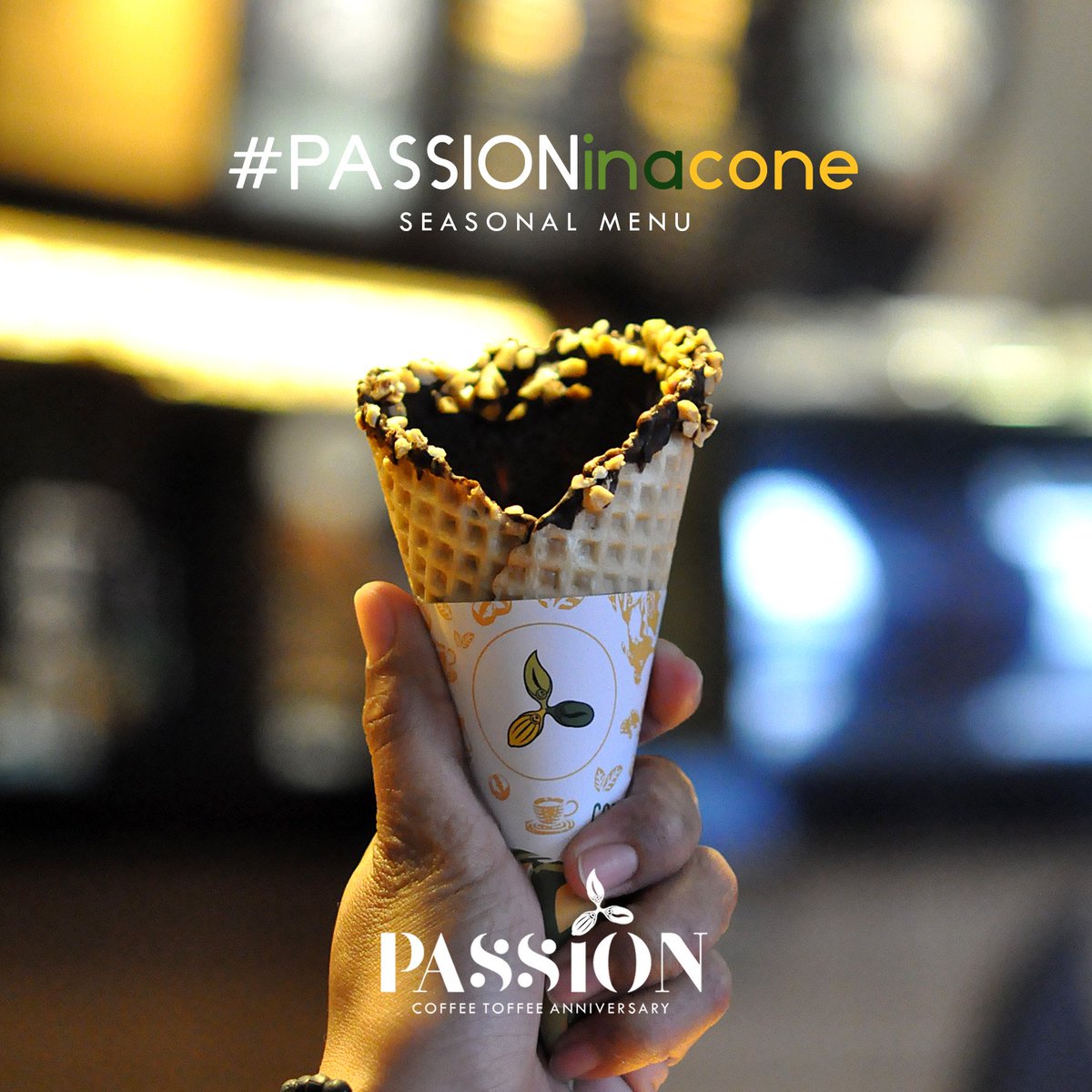 #PASSIONinacone sudah bisa kamu nikmati mulai HARI INI di gerai <a href="/CoffeeToffeeIDN/">Coffee Toffee IDN</a>  Surabaya, Depok, Tangerang, Malang dan Bogor. #PASS10N