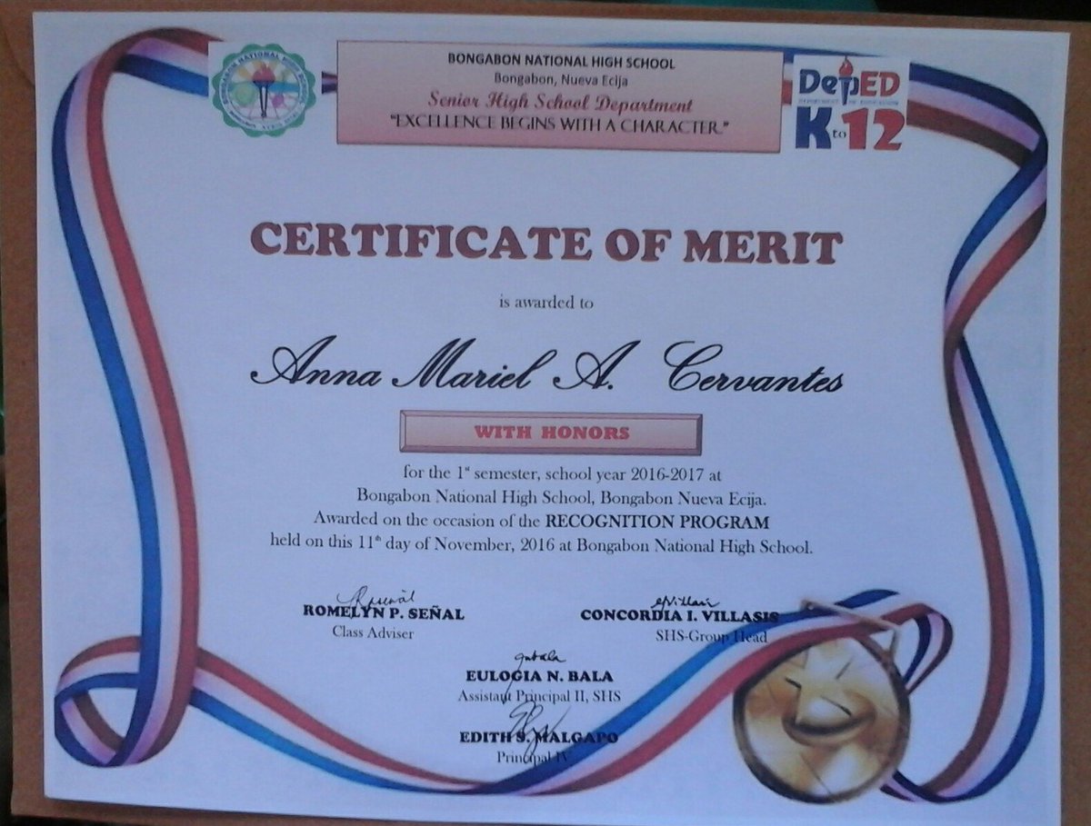 Featured image of post Certificate Of Recognition Deped With Honors Certificate of honor is the certificate given to employees recognizing their effort and dedication and loyalty towards the company