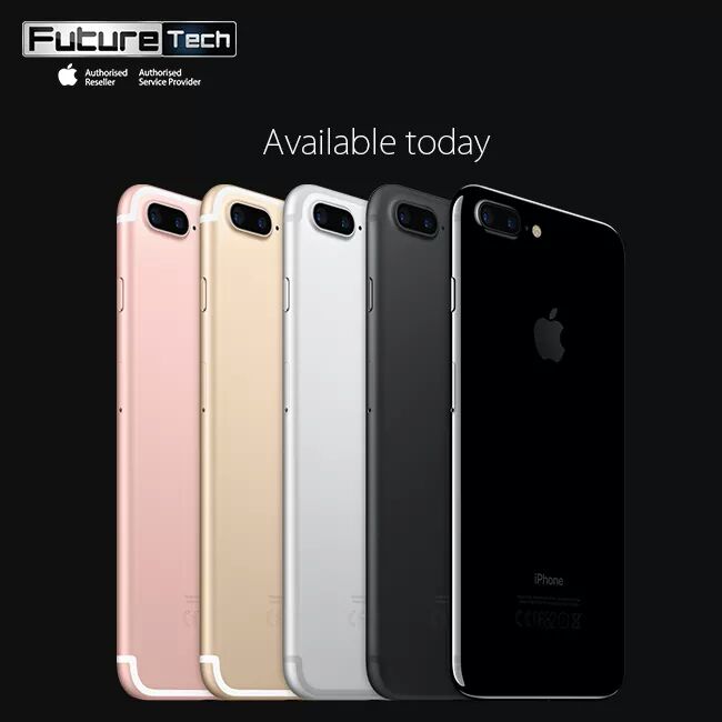 FutureTechAASP's tweet image. The iPhone 7 is finally here in colours you love. Get yours today from all FutureTech outlets starting 7 PM.