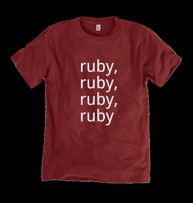 coder_tees's tweet image. Our wildy popular Ruby Tee
#ruby ruby ruby ruby #codertees #dev #rubyonrails #rubyconf #dev
shop.coderte.es/product/ruby-2…