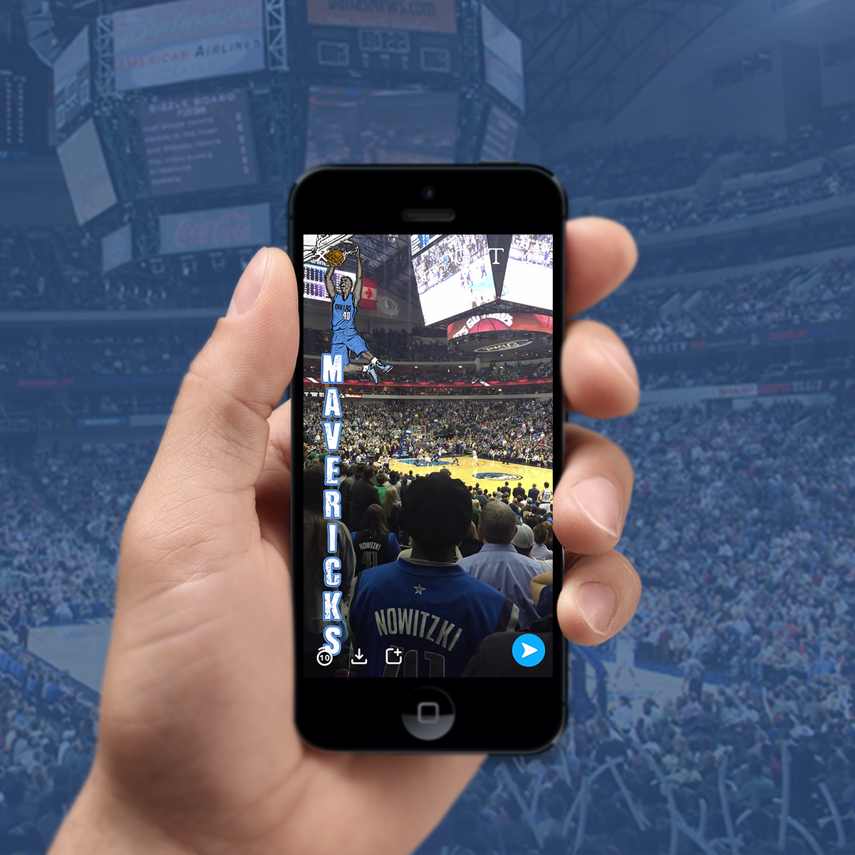 RachelMorse_24's tweet photo. @dallasmavs #MavsSnapFilter πππ https://t.co/KsYUkc1CD9