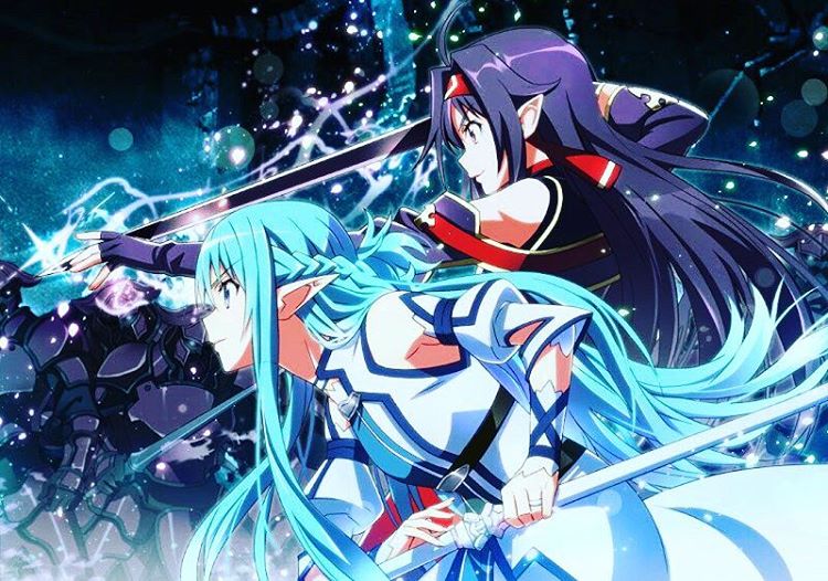 Virtualbehm's tweet image. The Two are Beautiful together! #KonnoYuuki #AsunaYuuki #SwordArtOnline2 #Sao2 #VrSaoHeros #Otaku #MMO #RPG #Anime #Animelife #Sao 
#MMORPG