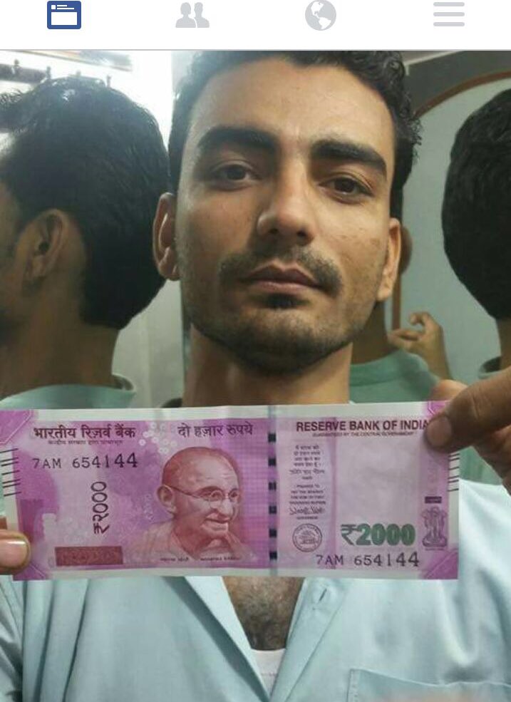 aadiivaasii's tweet photo. So i opened my friend's facebook account and i was shocked to see his news feed with cheap thrills #BanNotes #IndiaFightsCorruption https://t.co/vOZFGMVwq2