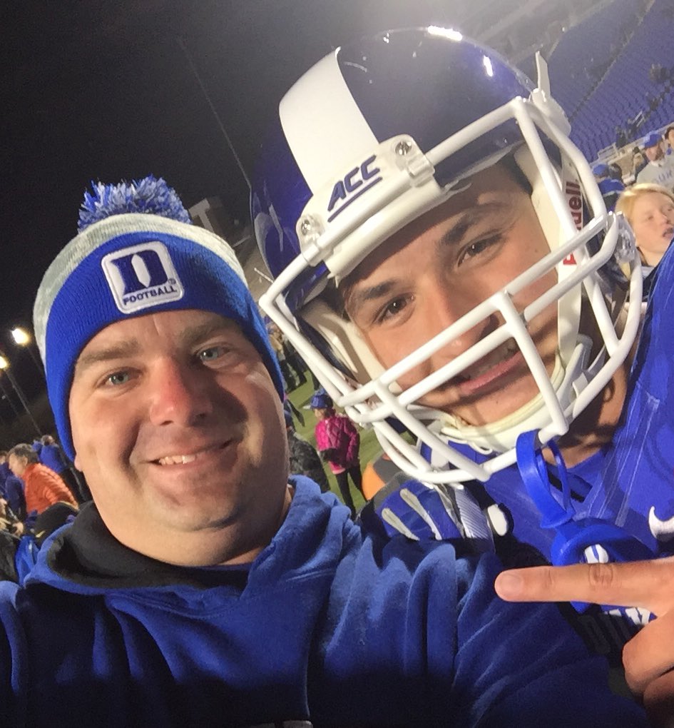 CoachTuttle's tweet image. Celebrating on the field as the Duke team takes back the Victory Bell!  #GoDuke  #OurProgram  @dillonleovic