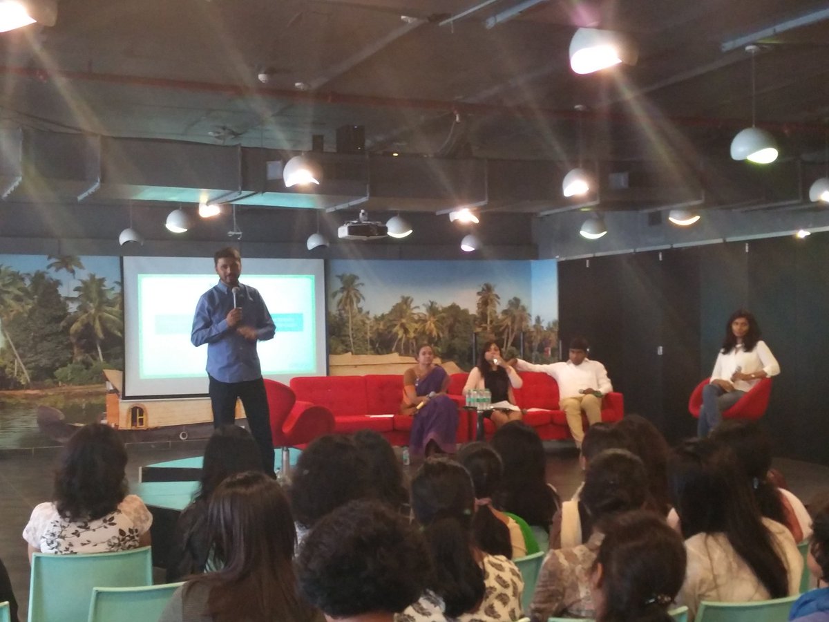 sarkar_dj's tweet photo. @saytonsays share some great stats on women employment in India & starts the discussion panel #SheAtInMobi @inmobi https://t.co/gzT1QGv1kN https://t.co/6POMzGkTBm