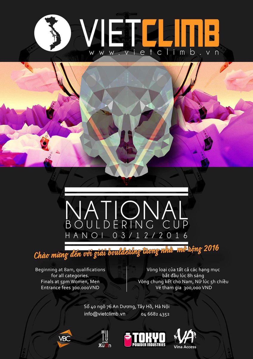 VietClimb's tweet photo. NATIONAL BOULDERING CUP 2016!!!
#Bouldering #Competition #vietclimb #Hanoi #Vietnam  ➡️ https://t.co/C1JUz1y9Ce https://t.co/lzMdjEmki2