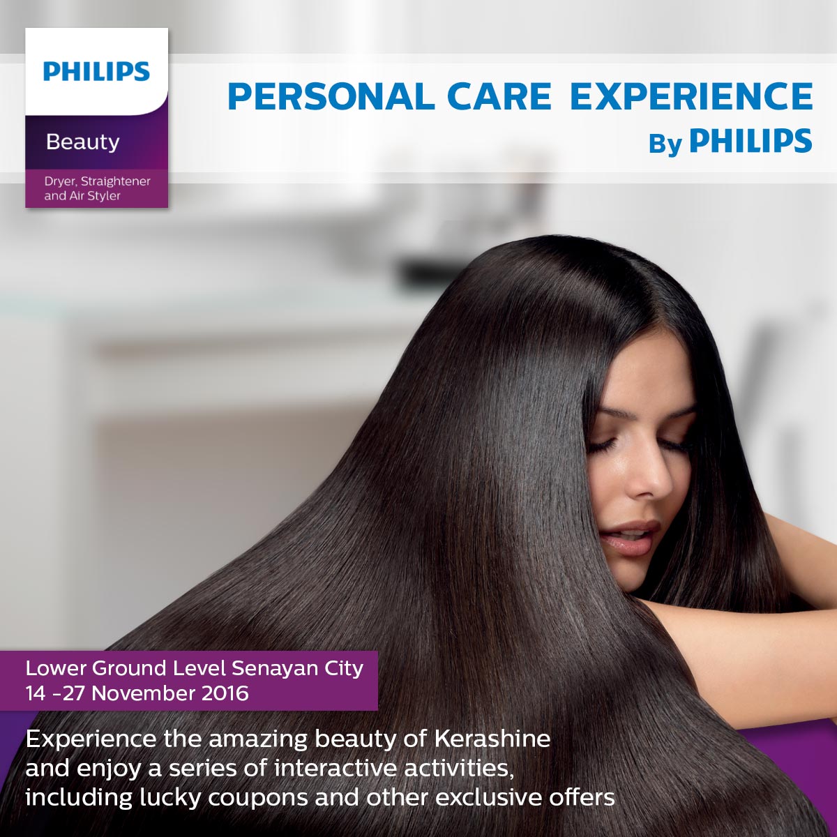 Visit Philips Booth on LG Fl starts from 14-27 Nov 2016,free hair check&amp;hair stylists by professional hair expert!Get the special price!