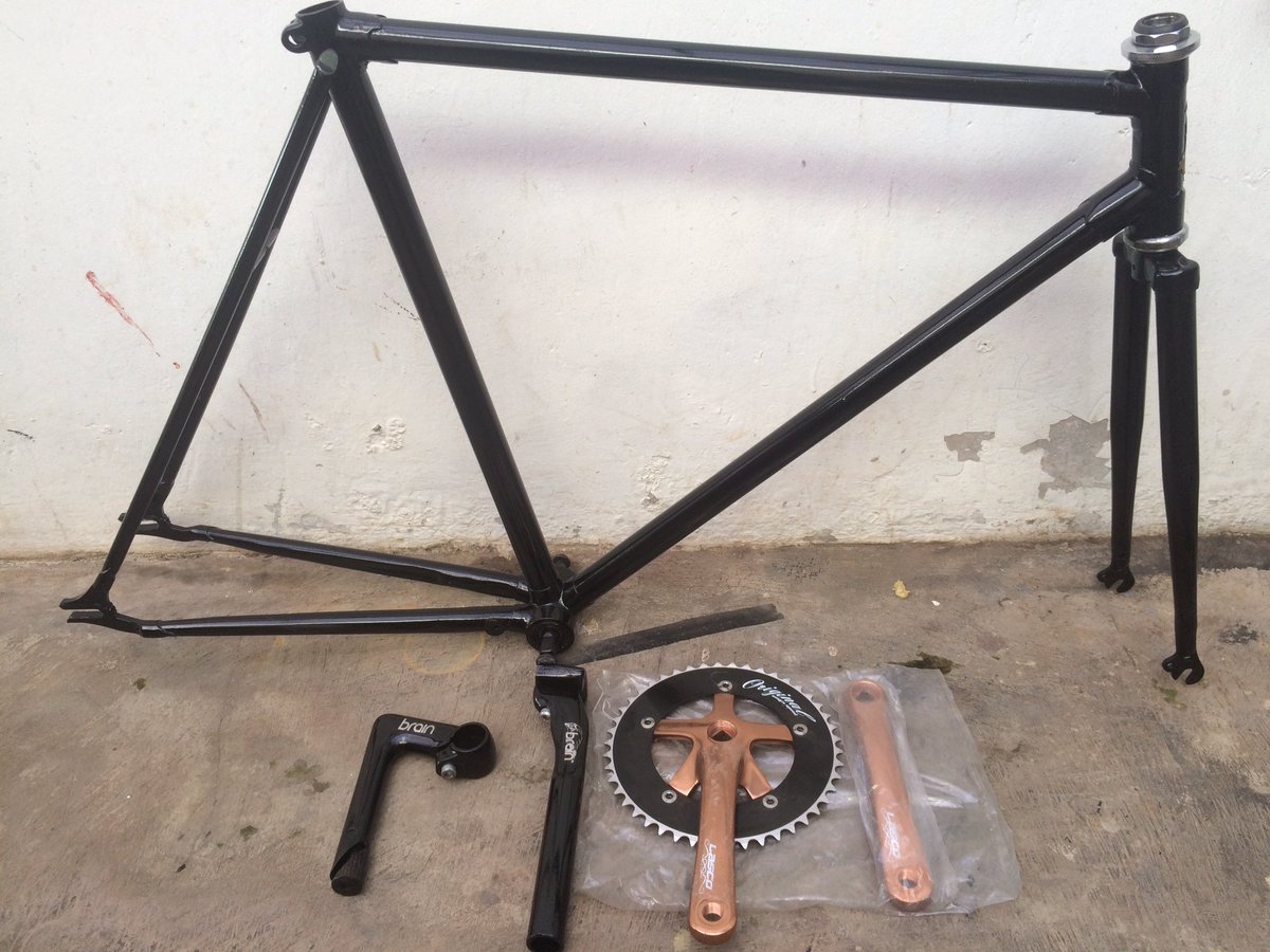 Wts frameset raleigh sz 52 1jt,hs+bb+crank+cat (new)+sp+stem,081236110020 #fnfjb