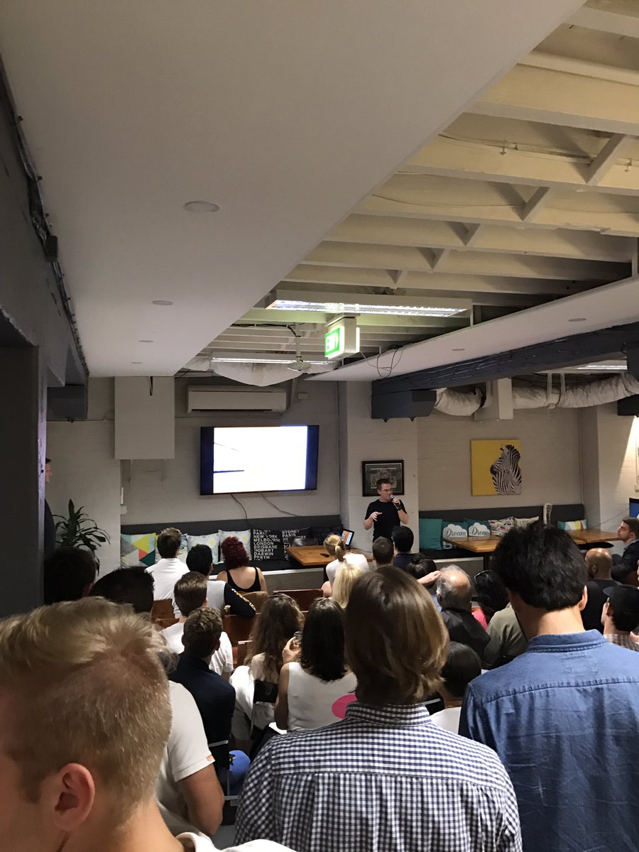 Fishburners's tweet photo. Doug from @HomeDesignDir kicking off Friday Night Pitches at Fishburners #WhereStartupsStart #RealEstate https://t.co/16JdTUEa9t