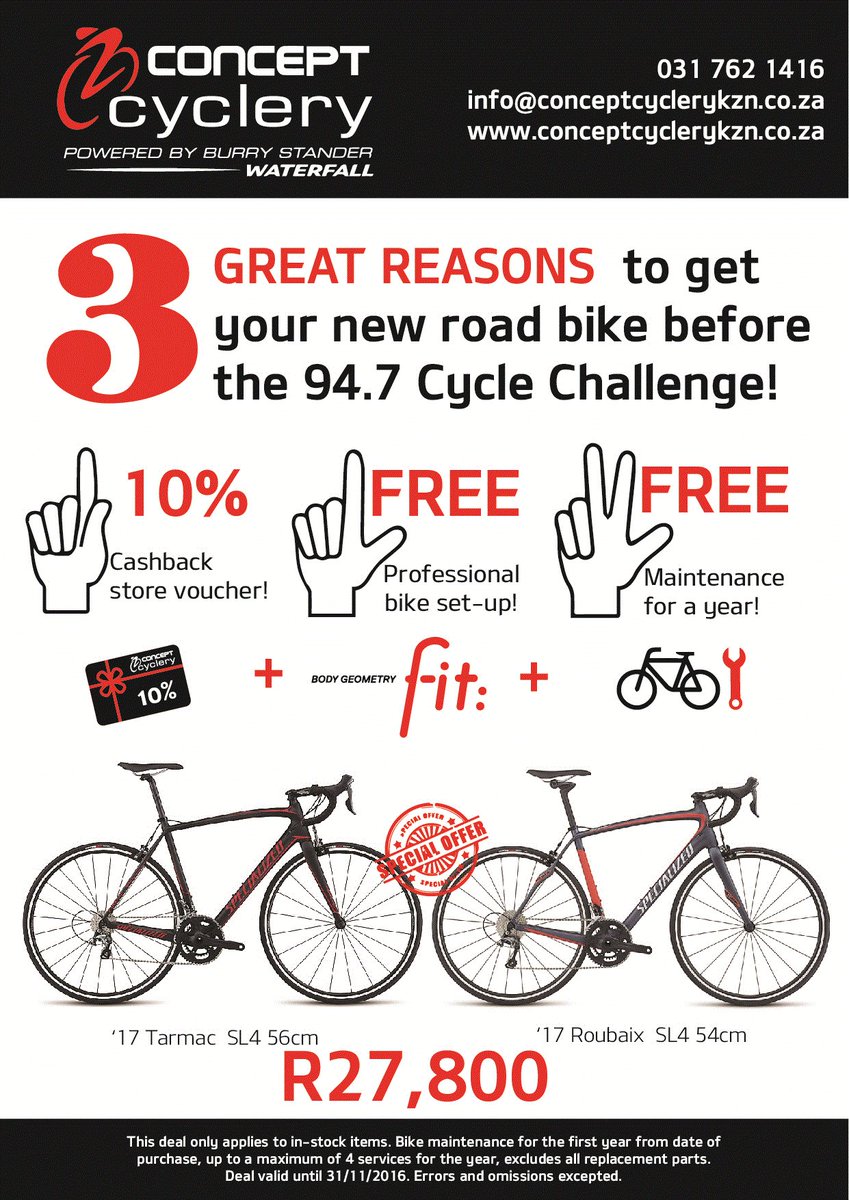 3 GREAT reasons to buy your new road bike before the @947Cycle challenge!