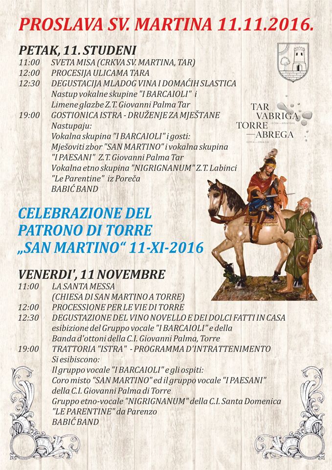 Welcome to St. Martin's Festival in #Tar #Vabriga!