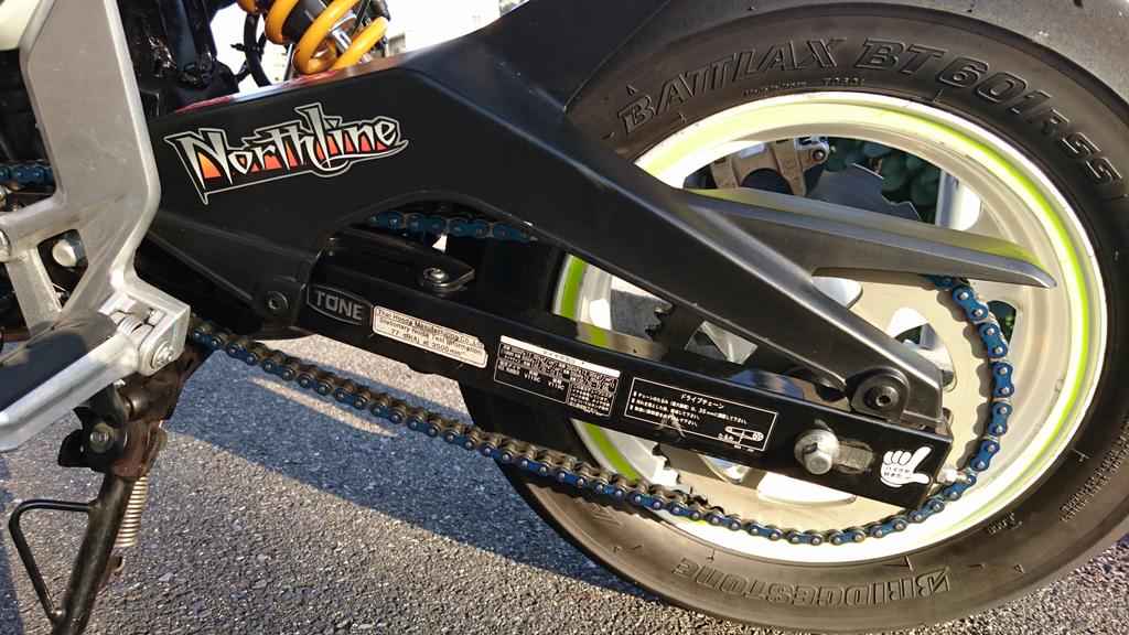 とりあえずこの週末記録。純正ホイールからNSR50ホイールへ交換