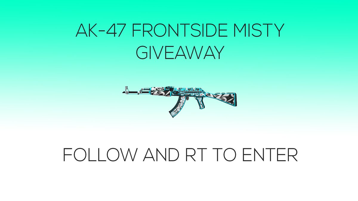 8esport's tweet photo. GIVEAWAY! We are giving away an AK-47 Frontside Misty FT! To enter, just FOLLOW us and RT this tweet! Ends in 5 days! https://t.co/1md06xE4p8