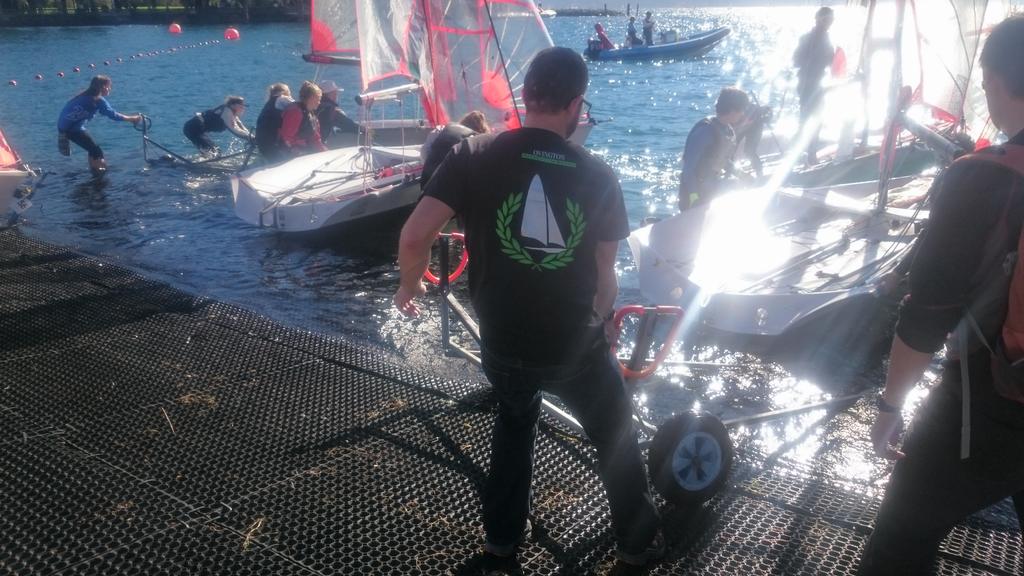 <a href="/OvingtonBoats/">Ovington Boats</a> John getting stuck in with nitty gritty of after lunch launching