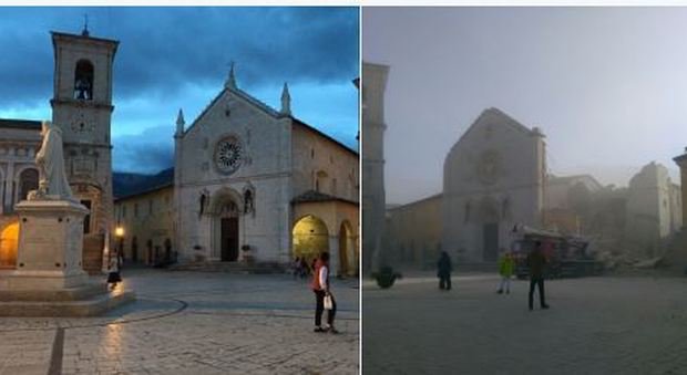 antoguerrera's tweet photo. Heartbreaking. Outstanding Norcia cultural heritage just wiped out after latest powerful #earthquake shock in Central Italy
#Terremoto https://t.co/Ad0t1Y4mF2