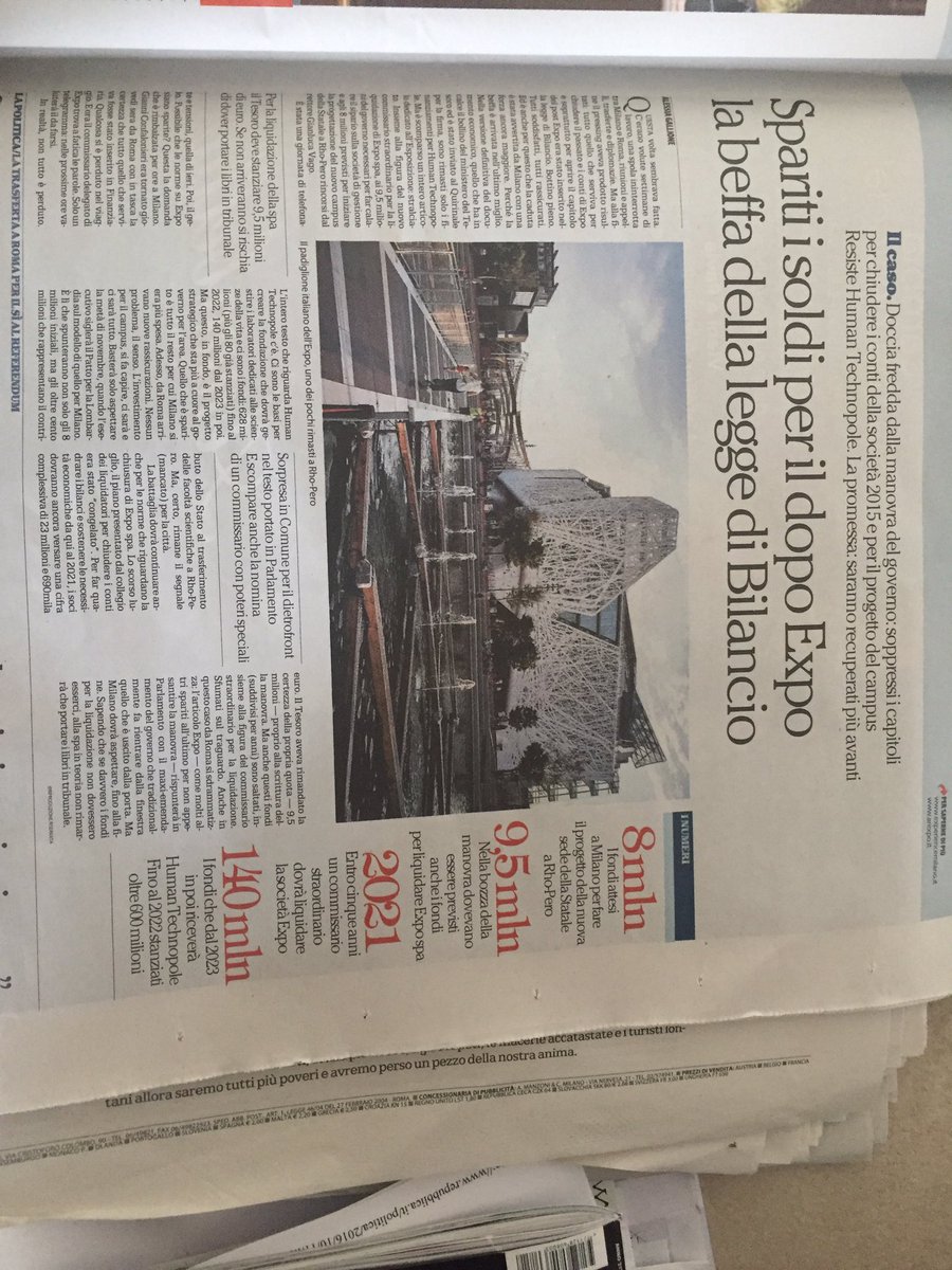 NoExpo2015's tweet photo. Doveva salvare il Paese e dopo un anno non se lo caga più nessuno #Expofamale #LOL @OffTopic_lab solo #debito e #macerie @radiondadurto https://t.co/4TKNIHbCbE