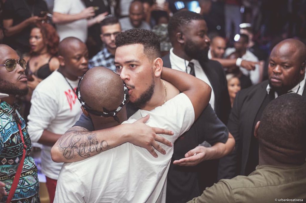 PHOTOS: Cassper Nyovest & AKA meet up at Taboo & hug - YOMZANSI.  Documenting THE CULTURE