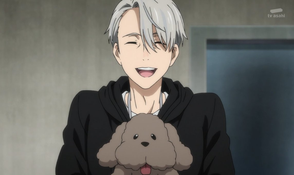 ラベンダー Twitterissa ユーリ On Ice 男子フィギアスケートのアニメってどうなのかなぁと思って4話までみて 今のところリンクの上より外が色々と面白い ヴィクトルの露出多い