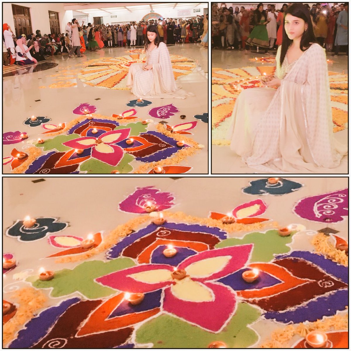 memannara's tweet photo. #HappyDeepavali to you friends ✨✨✨With the gleam of diyas ,bouquet of happiness and colours of joy ✨💃🏻🌸😘🎊 https://t.co/q2Epo9MLCQ