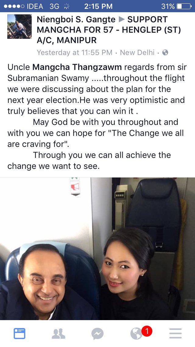 Team_Mangcha's tweet image. ThankYou @Swamy39 sir...Wishes frm astute seniors like urself makes our fight against #4terms&amp;amp;aCONgressMan
more meaningful...Happy Diwali!!!