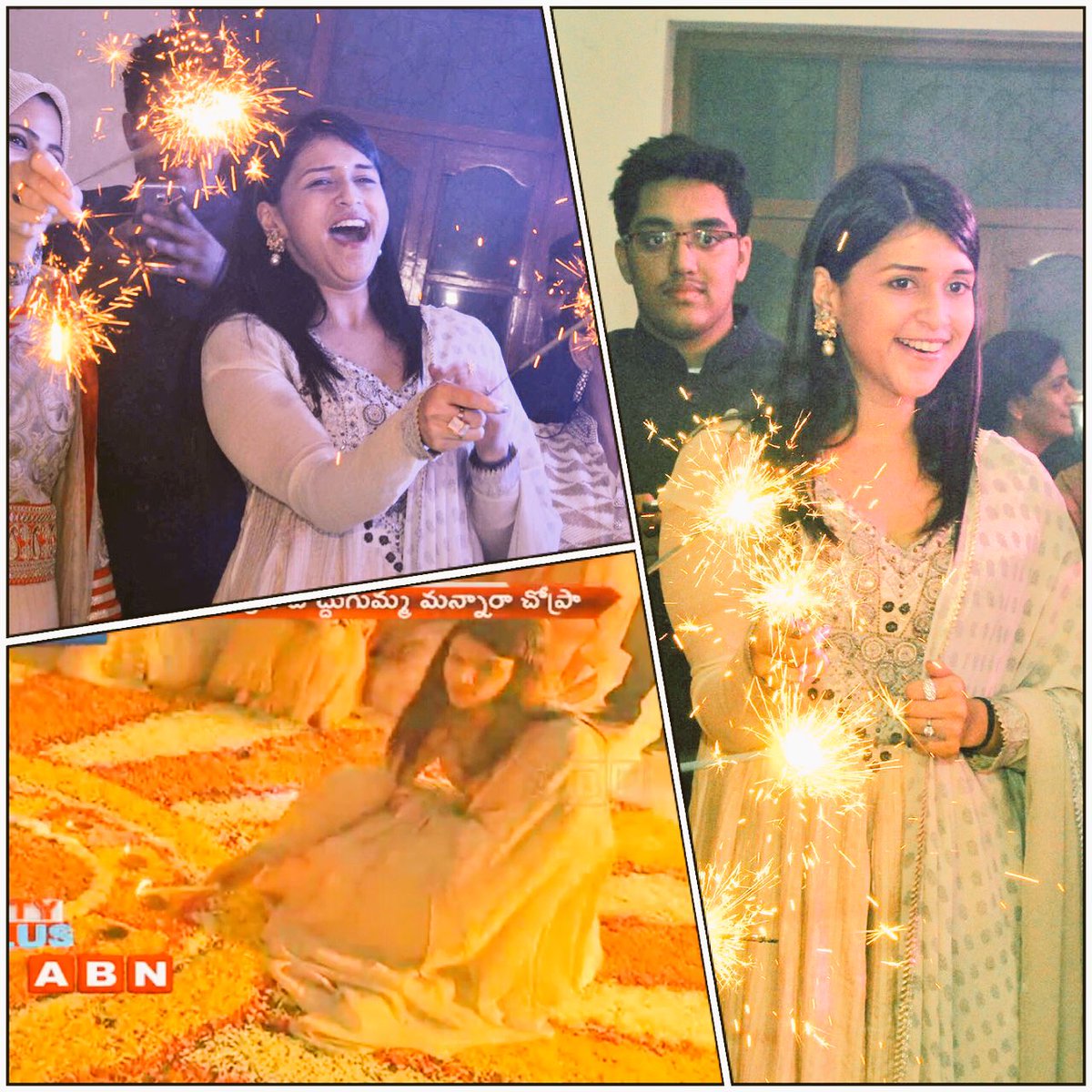 memannara's tweet photo. #HappyDeepavali to you friends ✨✨✨With the gleam of diyas ,bouquet of happiness and colours of joy ✨💃🏻🌸😘🎊 https://t.co/q2Epo9MLCQ