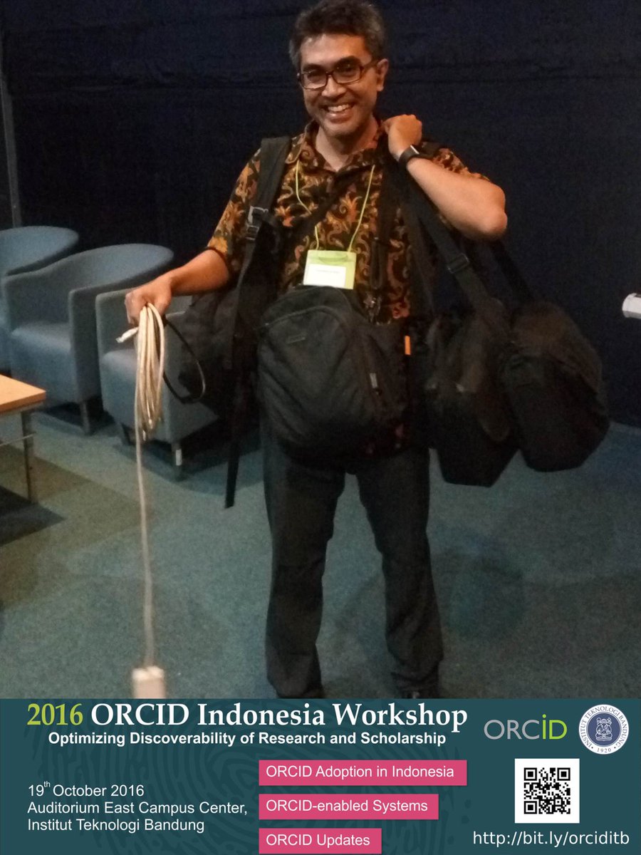 ITBpress's tweet photo. Dr. Dasapta Erwin Irawan, ST., MT., prepare @ORCID_Org Indonesia Workshop at #ORCIDITB2016 https://t.co/0rDbwW6YDC https://t.co/eUHk3bGruD